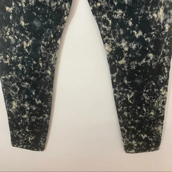 Maison Scotch Corduroy Pants Woman 29 Black Tie Dye Casual Moto Grunge Work - Picture 9 of 11